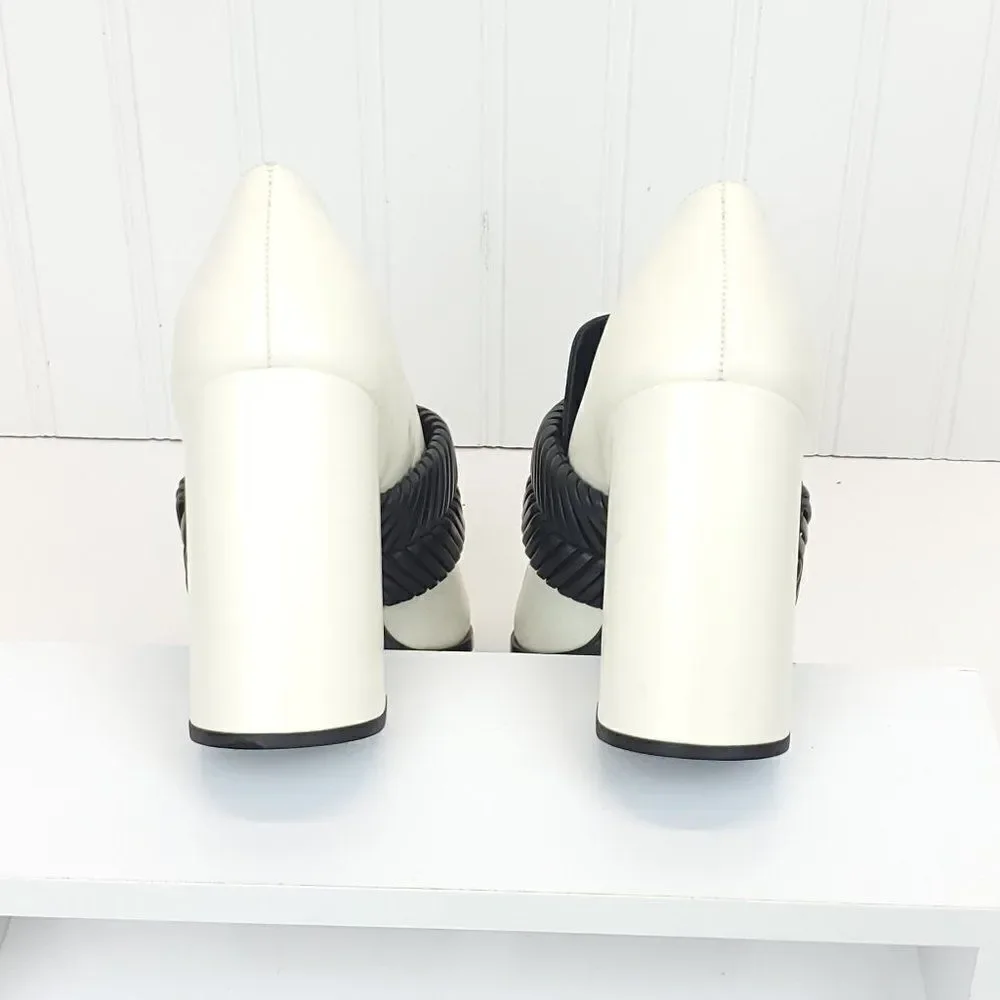 Proenza Schouler Ivory White Leather Pumps SH-0046f3